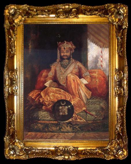 framed  George Landseer His Highness Maharaja Tukoji II of Indore, ta009-2